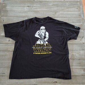 Disney Star Wars‎ The Force Awakening  Men's T Shirt Black Size 2XL